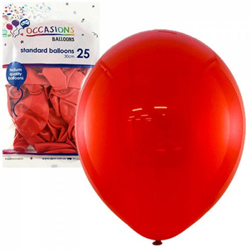 Red 30cm Balloons P25