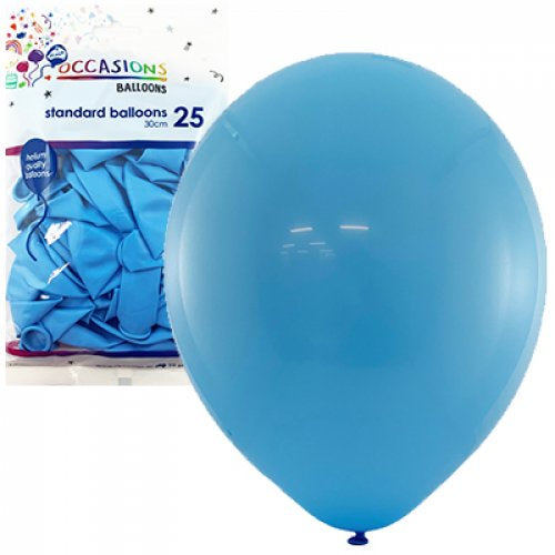 Light Blue 30cm Balloons P25