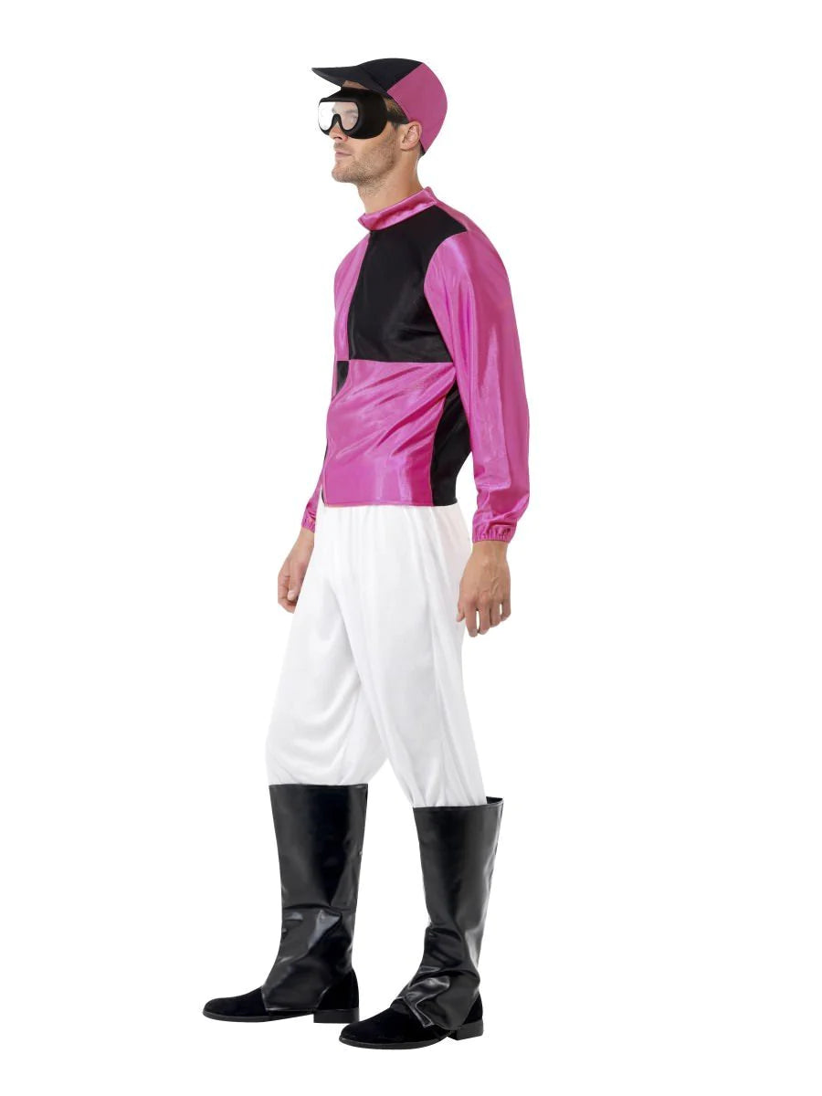 Jockey Mens Costume Pink & Black