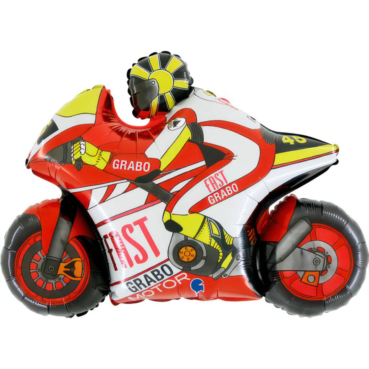 Red Motorbike Foil Shape Balloon 29"