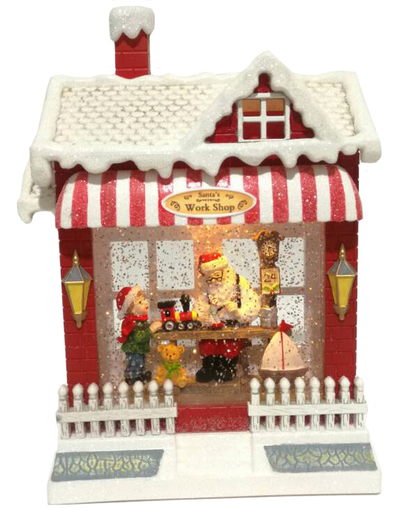 Santa's Workshop LED Snow House