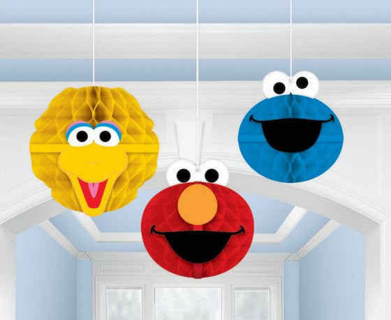 Sesame Street Honeycomb Decorations