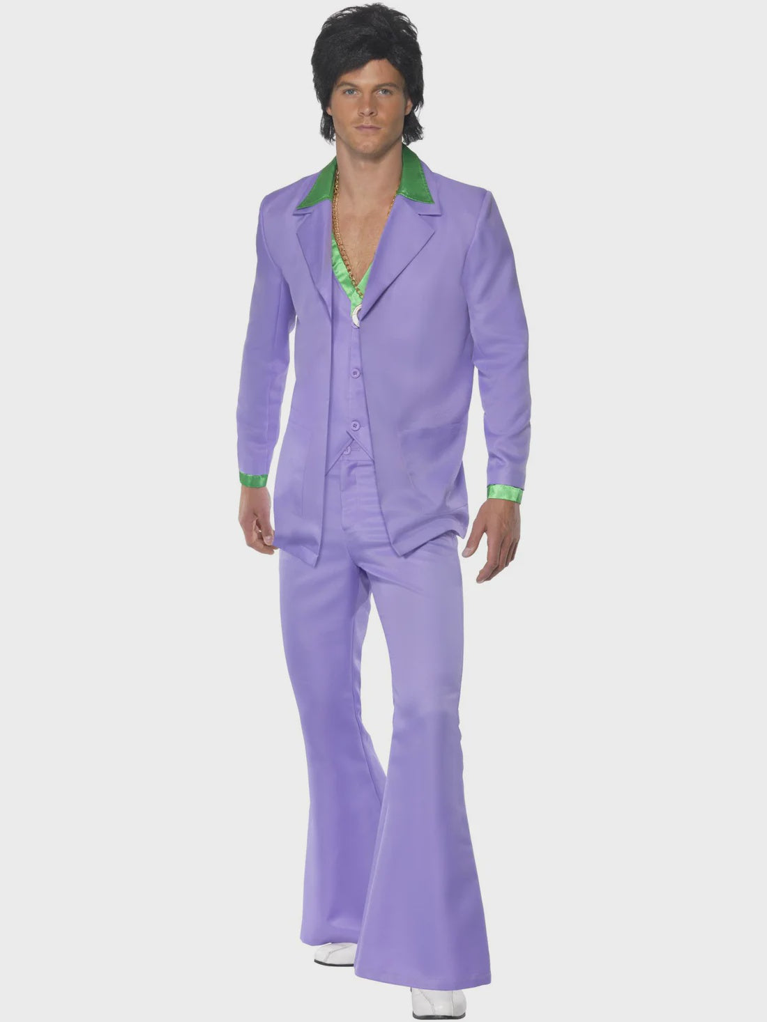 Lavender 1970s Purple Suit Mens Costume