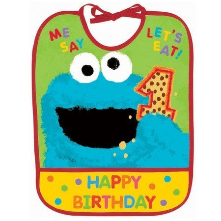Sesame Street 1st Birthday Bib