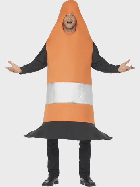 Traffic Cone Mens Costume
