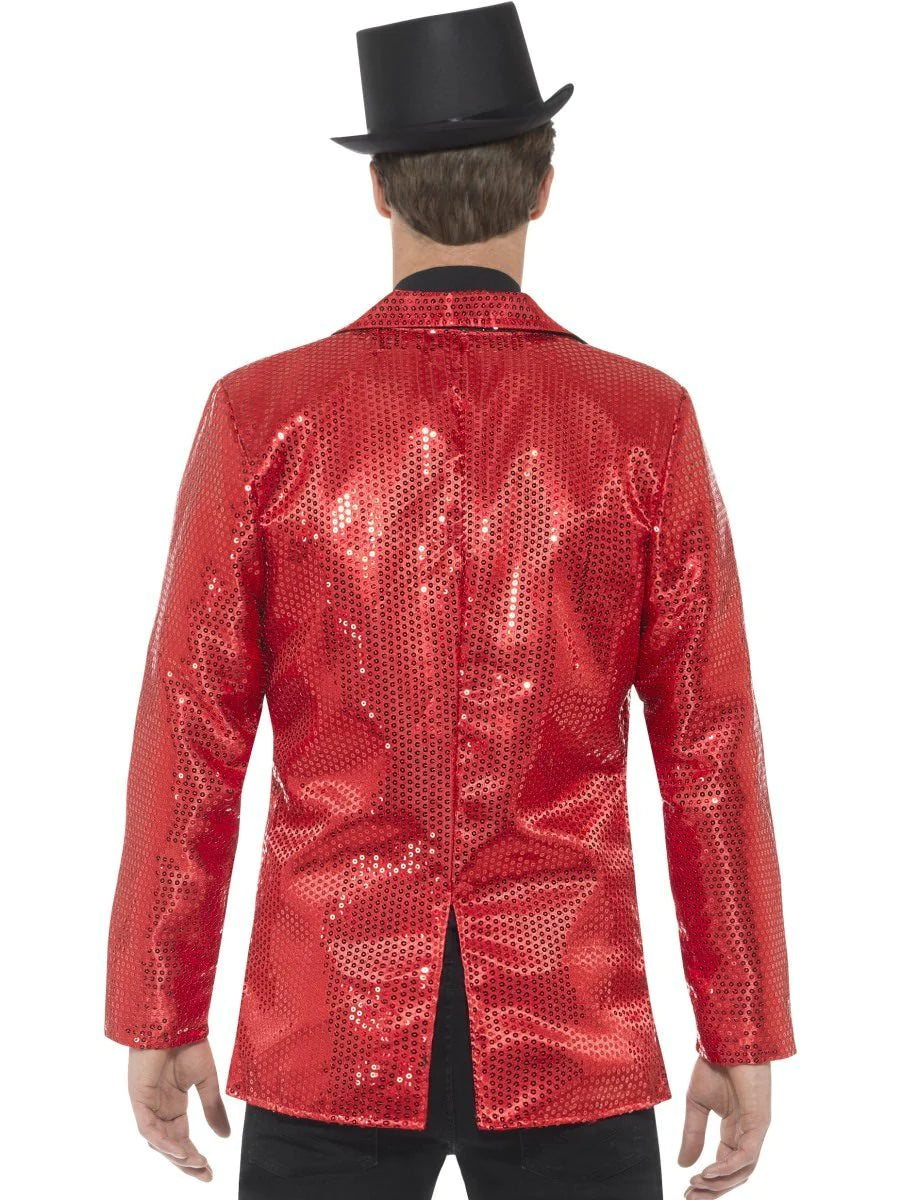 Sequin Mens Red Jacket