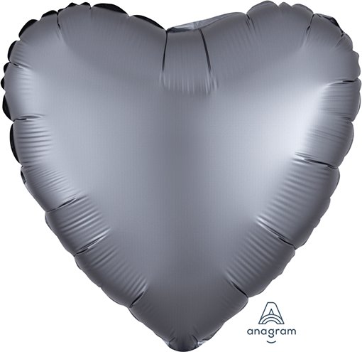 Satin Luxe Graphite Heart Foil