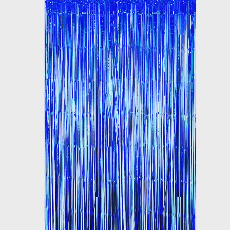 Dark Blue Foil Curtain