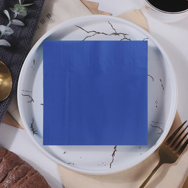 Dark Blue Lunch Napkins Pack of 30