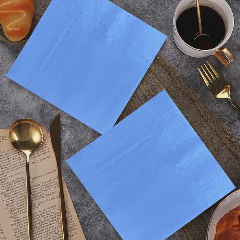 Baby Blue Lunch Napkins Pack of 30