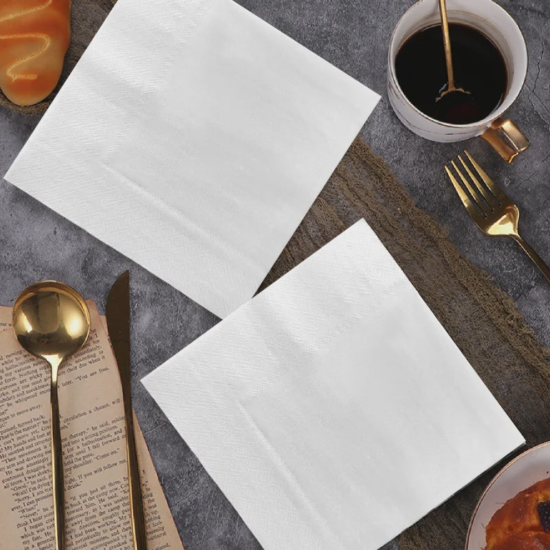 White Cocktail Napkins Pack of 30