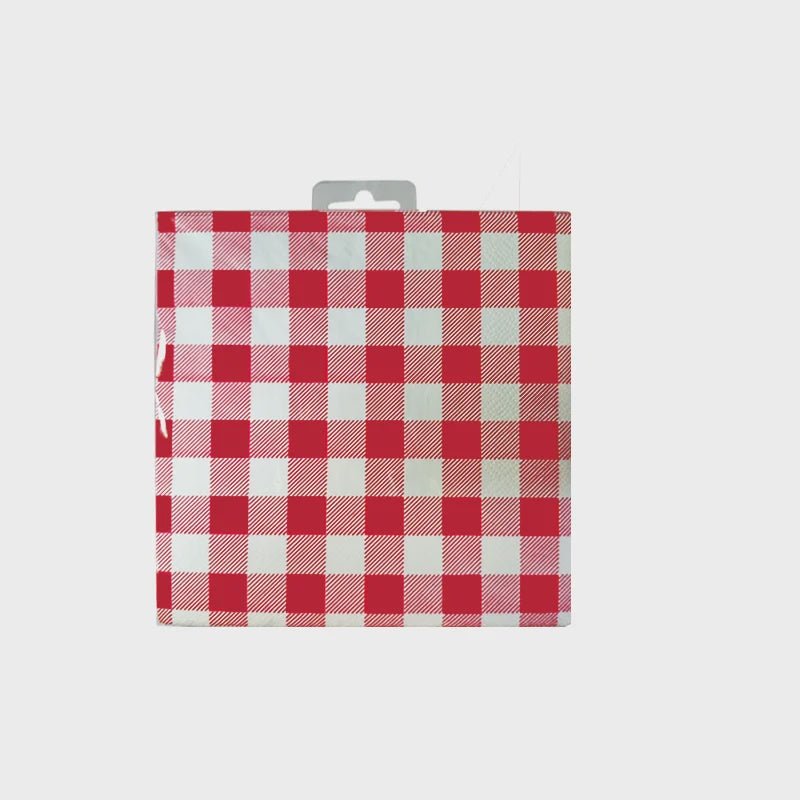 Red Gingham Cocktail Napkins Pack of 30