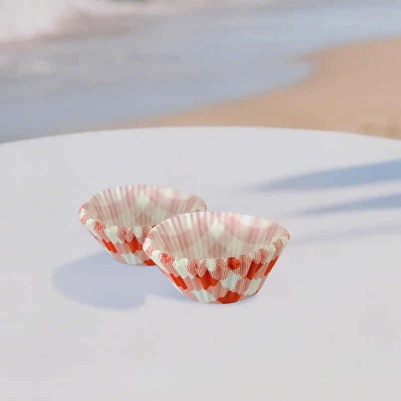 Red Gingham Cupcake Cups (Pack of 25)