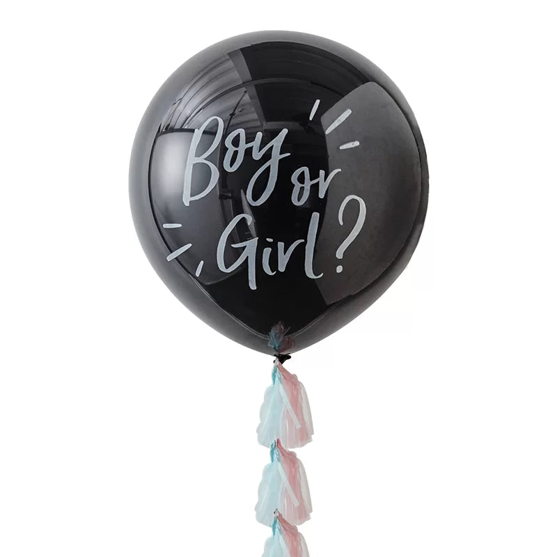 Gender Reveal Balloon with Tassel