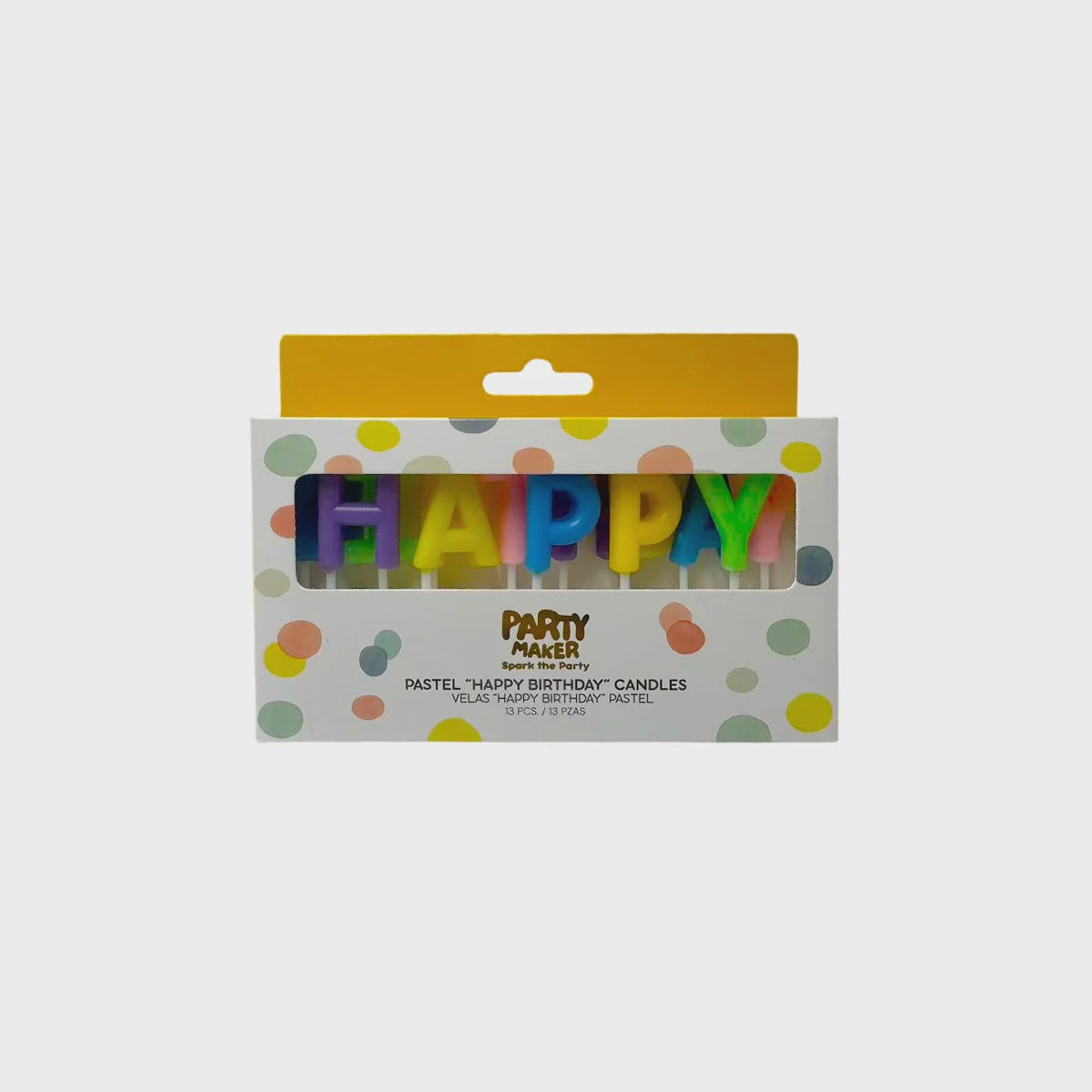 Pastel HAPPY BIRTHDAY Candles
