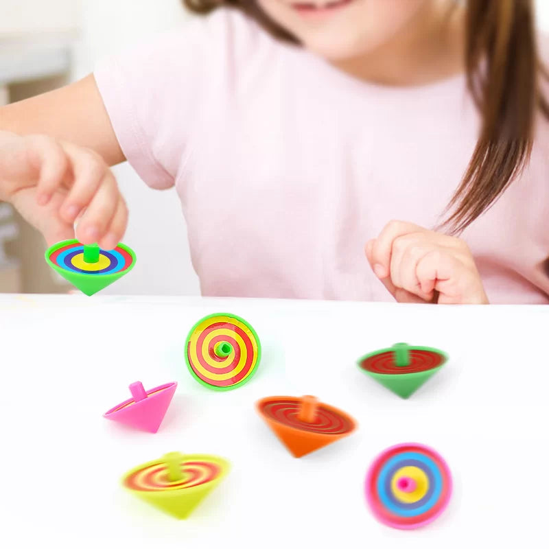Spin Top Party Favour Pack of 8