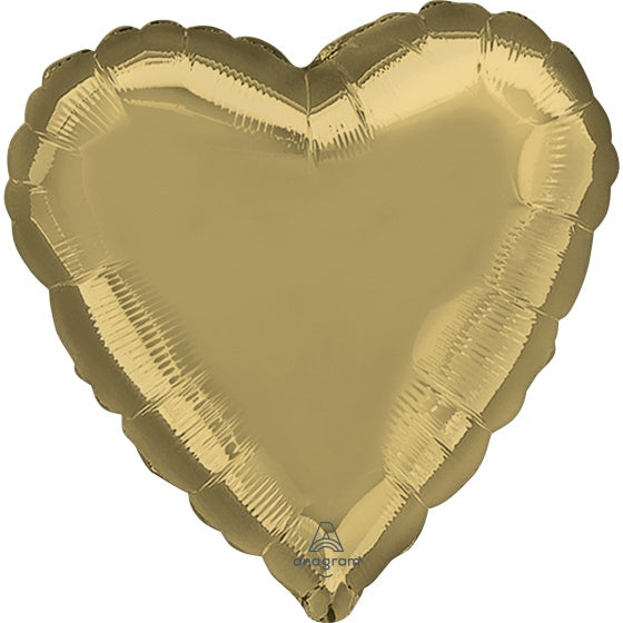 White Gold Heart Foil