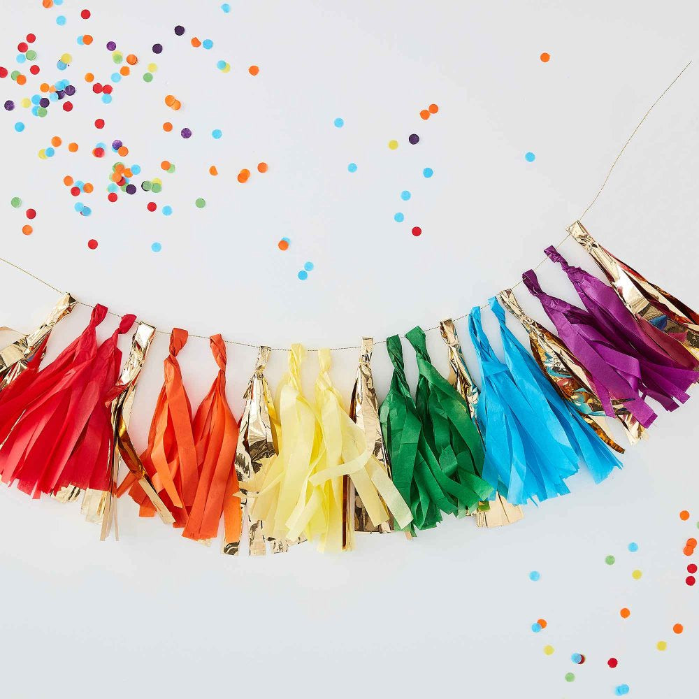 Over The Rainbow Tassel Garland