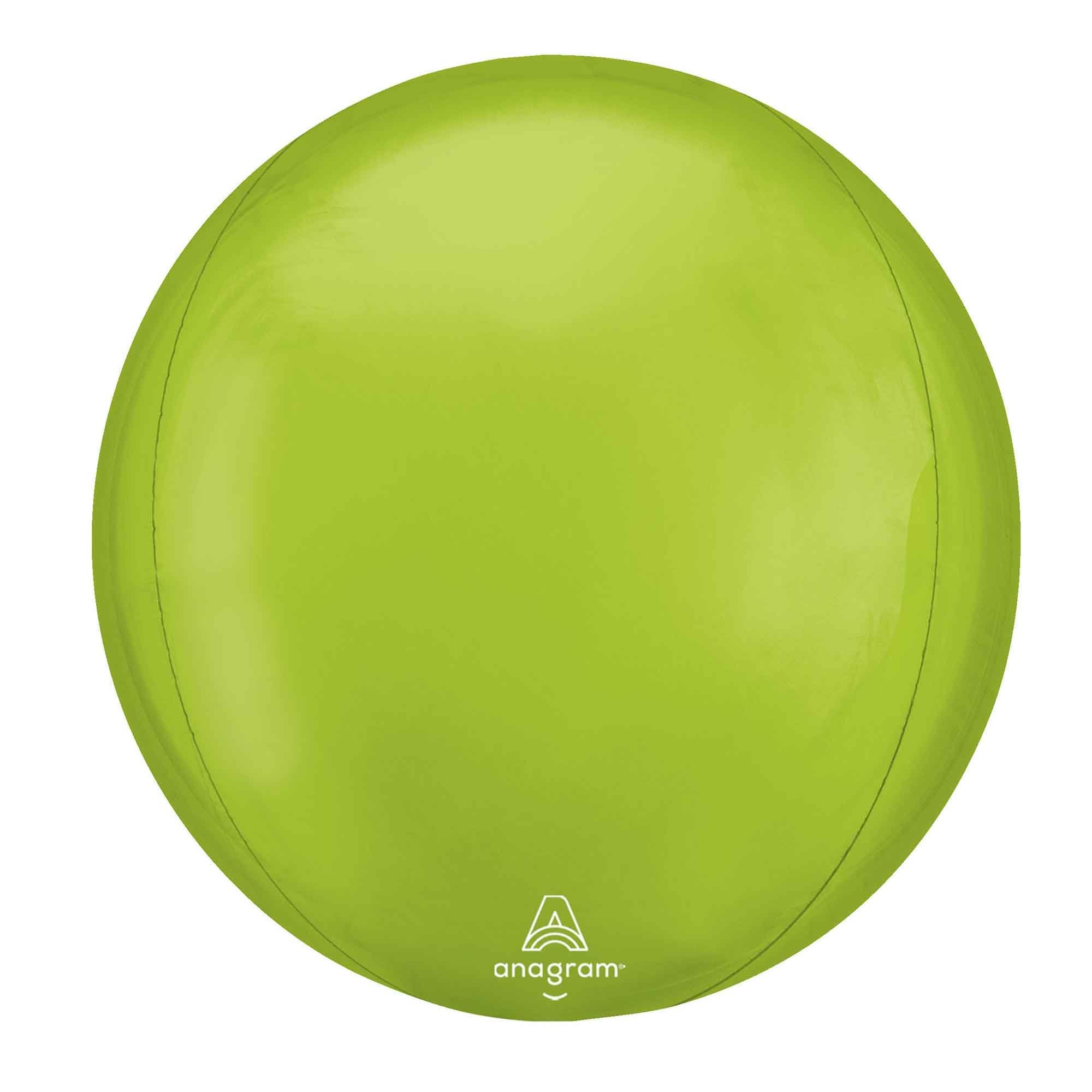 Vibrant Green Orbz Foil Balloon