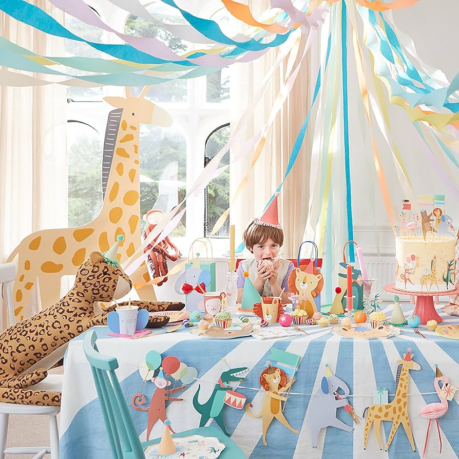 Meri Meri Animal Parade Large Napkins (Pack of 16 in 4 colors)