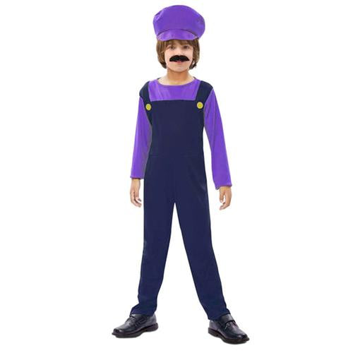 Purple Plumber Boys Costume
