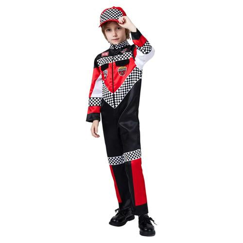 Red Race Car Driver Boys Costume