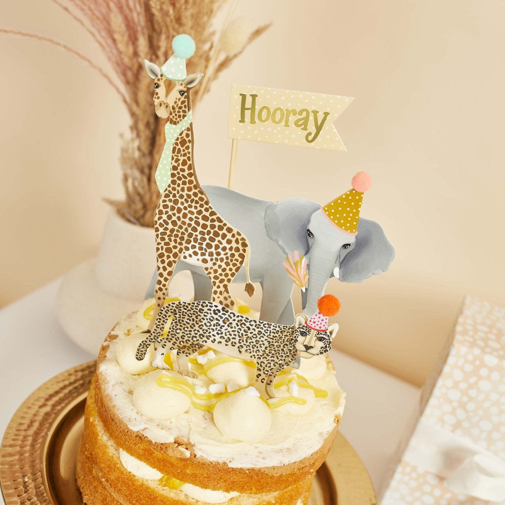 Party Animals Cake Topper Set (Pack of 3)