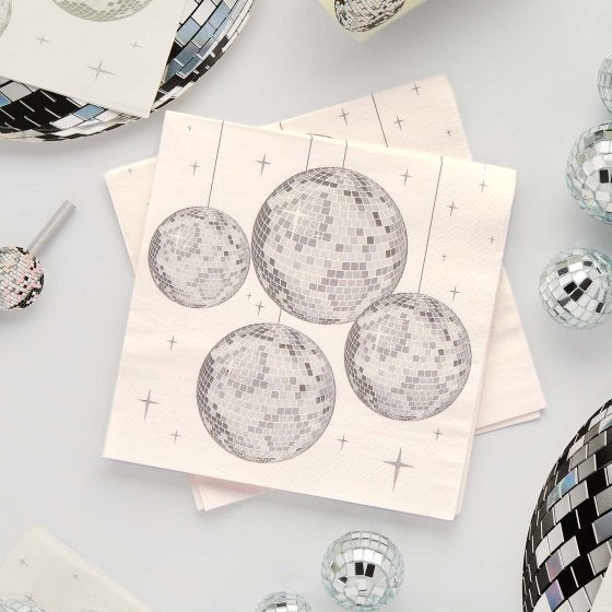 Disco Party Lunch Napkins (Pack of 16)