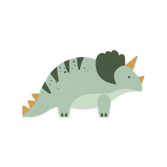 Dino Fun Shape Napkins (Pack of 12)