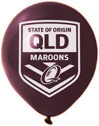 QLD State Of Origin Balloons 25pk