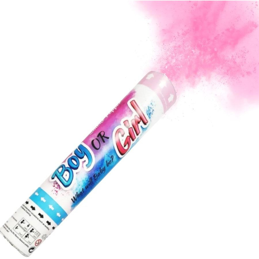 Gender Reveal Smoke Popper - Pink