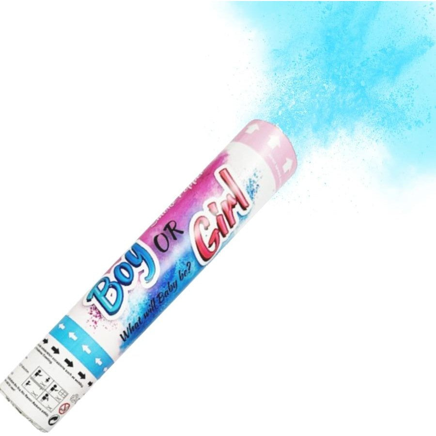 Gender Reveal Smoke Popper - Blue