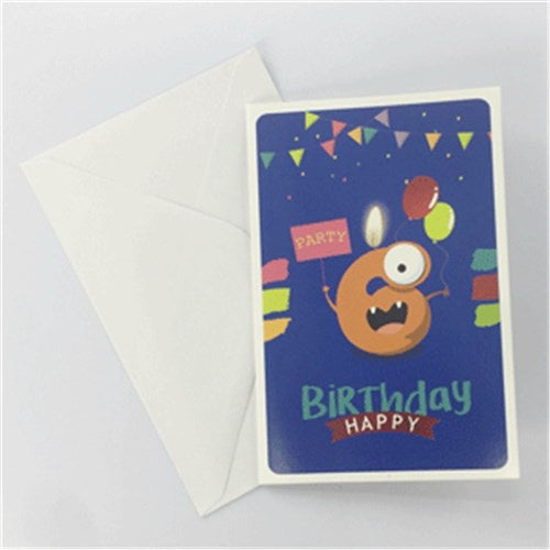 6th Birthday Greeting Card - Urban Alien
