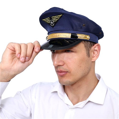 Navy Blue Pilot Hat