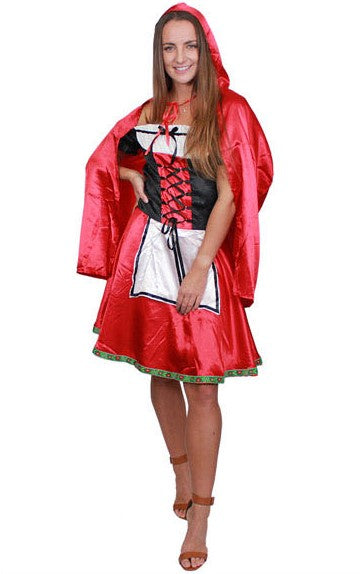Adult Fairytale Red Riding Hood Womens Costume
