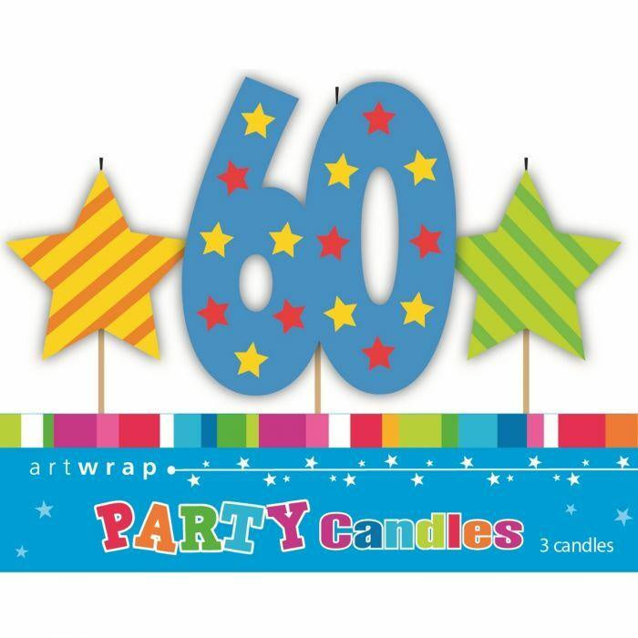 60 Candle and Stars Set