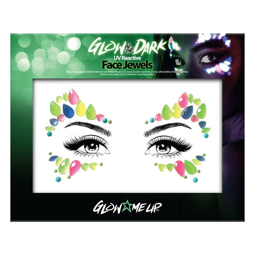 Glow in The Dark Petal Face Jewel