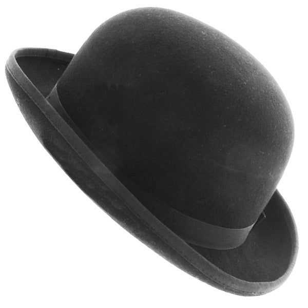 Black Feltex Bowler Hat