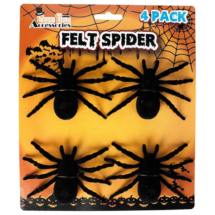 Spider Felt 10x7cm 4Pk