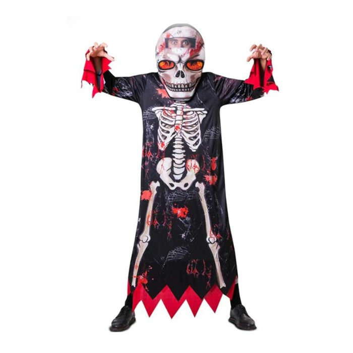 Red Skeleton Boys Costume