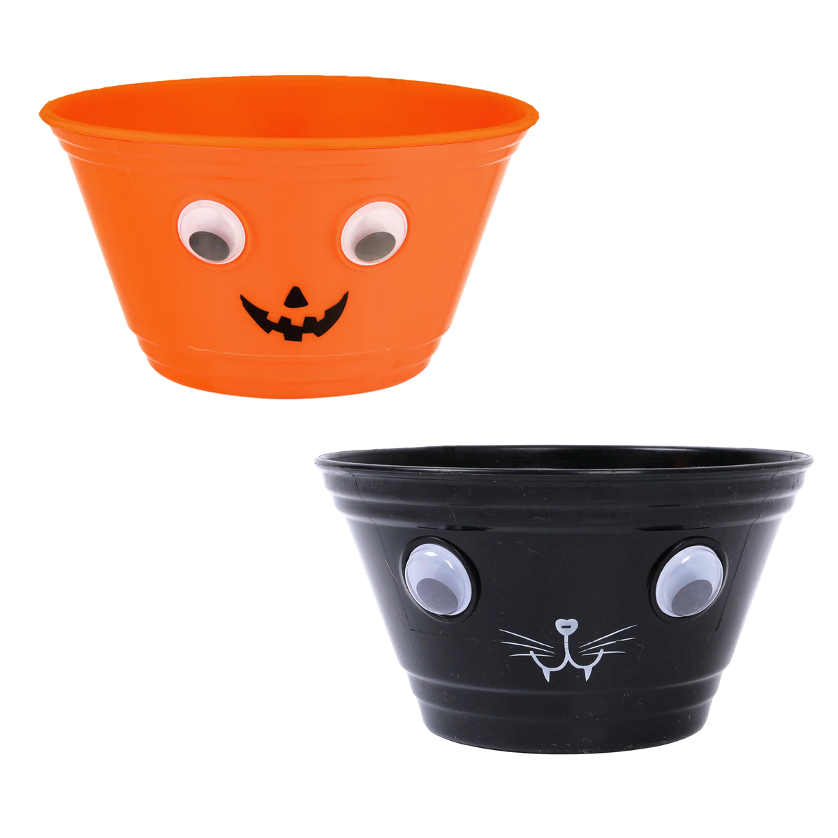 Bowl Plastic w Eyes 15.5x9cm