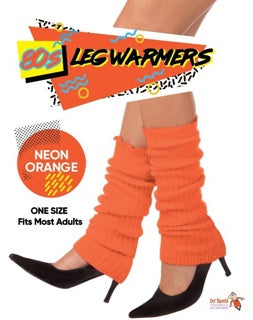 80's Neon Orange Leg Warmers