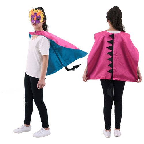Pink Dragon Cape and Mask Kids Costume