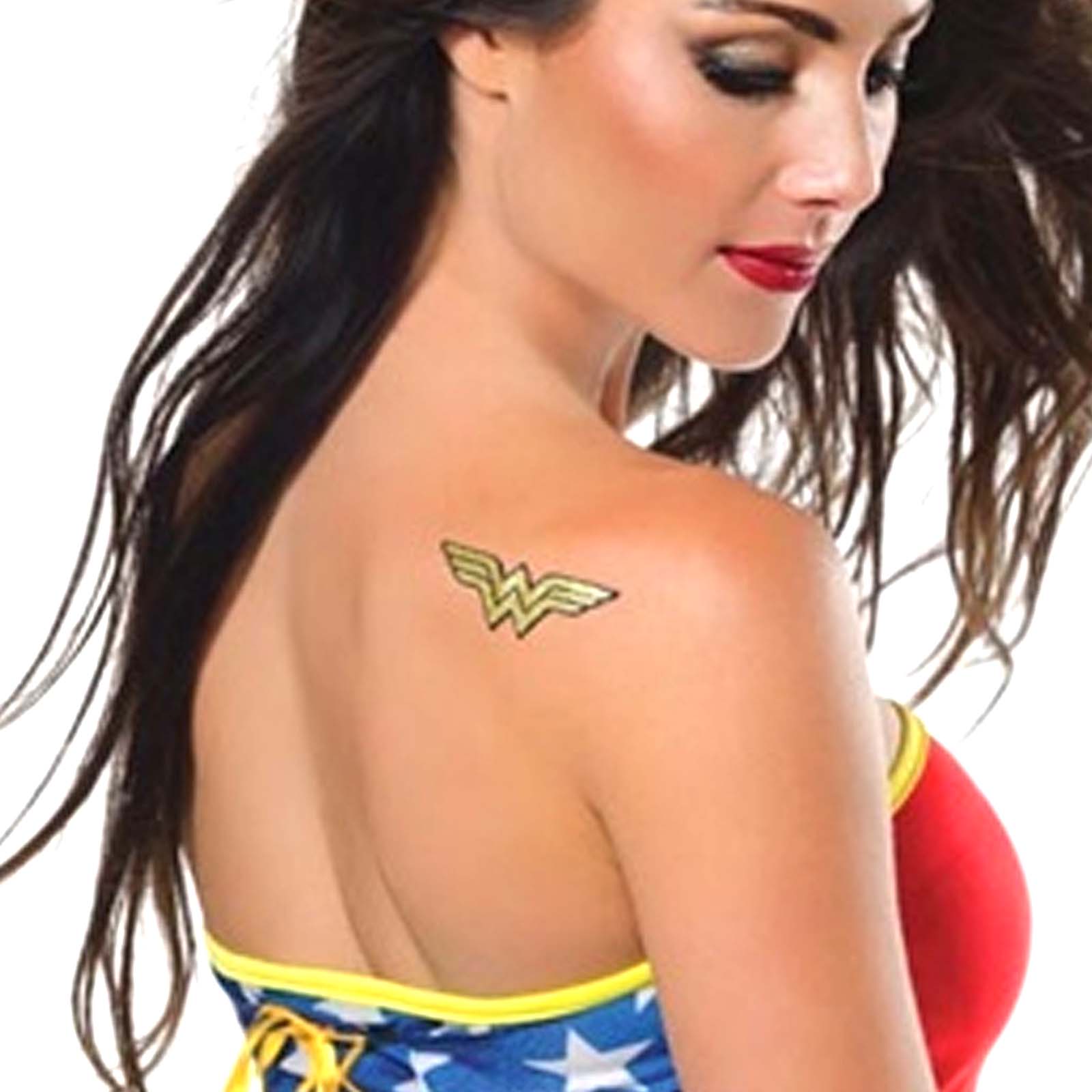 Wonder Woman Glitter Tattoo