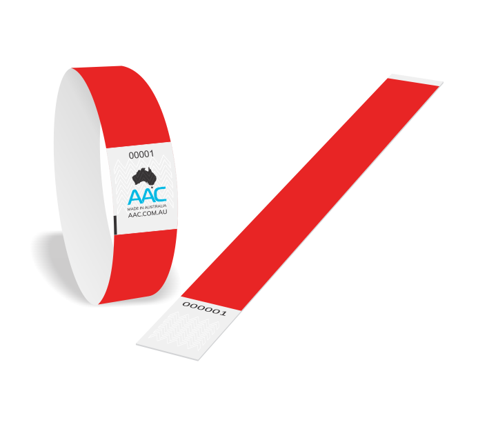 Red Paper Wristbands