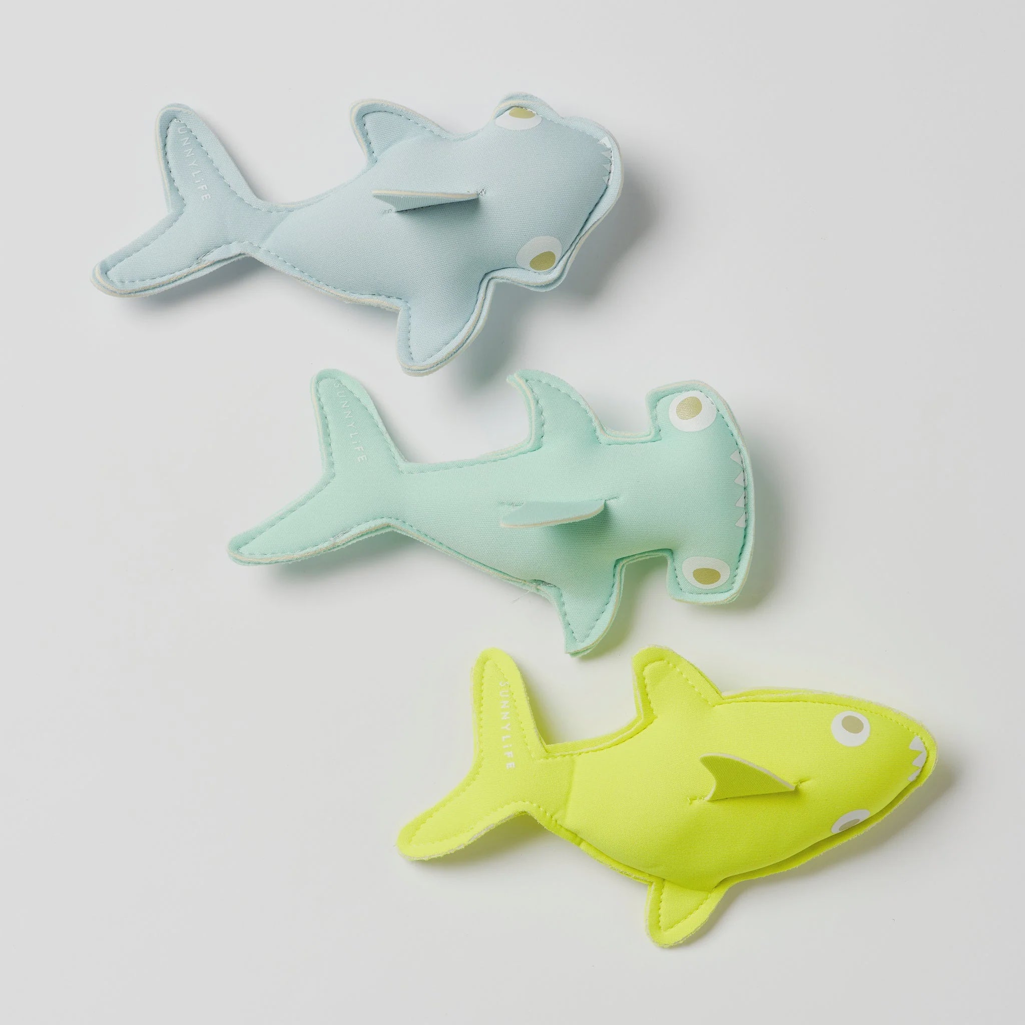 Dive Buddies - Salty the Shark Neon Yellow (Set of 3)