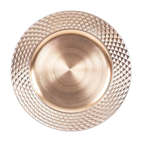 Champagne Melamine Charger Plate
