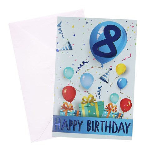 8th Birthday Greeting Card - Urban Presents