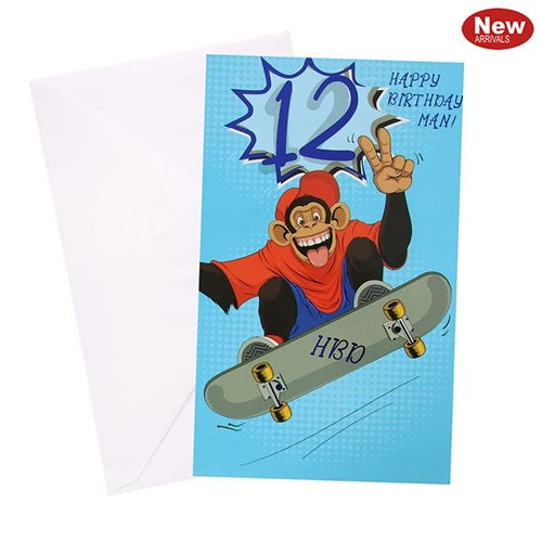 12th Birthday Greeting Card - Urban Boy