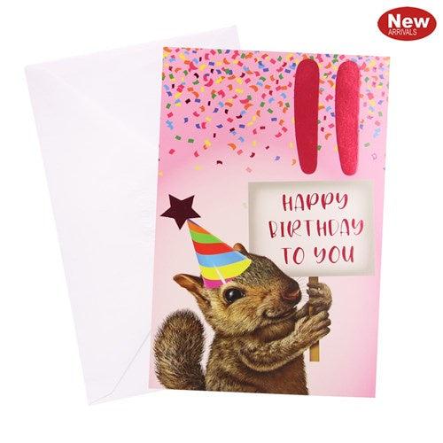 11th Birthday Greeting Card - Squirrel Girl